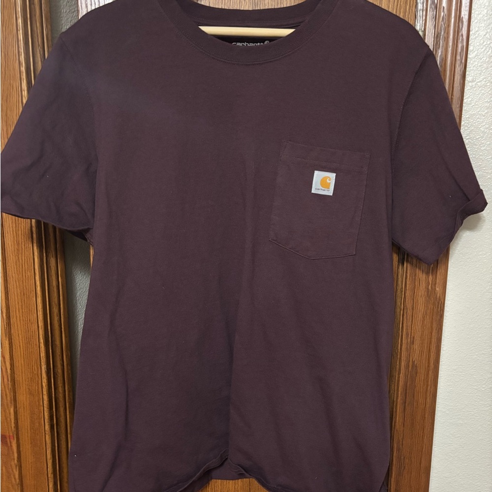 Carhartt Maroon Pocket T-Shirt
